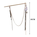 Chinese Hair Sticks Headwear with Tassel Headdress for Cheongsam Dress