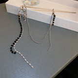 Chinese Hair Sticks Headwear with Tassel Headdress for Cheongsam Dress