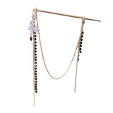Chinese Hair Sticks Headwear with Tassel Headdress for Cheongsam Dress