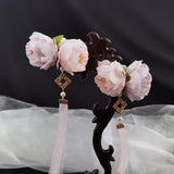 Chinese Hairpin Hanfu Hair Accessories for Women Flower Hair Clips