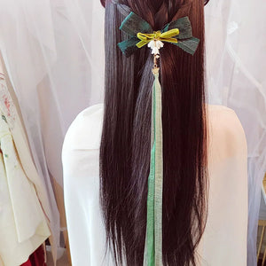 Chinese Hairpin Hanfu Hair Accessories with Ribbon
