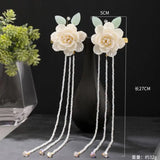 Chinese Hairpin Hanfu Hair Accessory Tassel Hair Clips Flower Hairpin Hairgrips