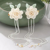 Chinese Hairpin Hanfu Hair Accessory Tassel Hair Clips Flower Hairpin Hairgrips