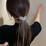 Chinese Hairpins Clips Silver Metal Pearls Crown Tiara