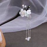 Chinese Hairpins Clips Tassel Flower Pearls Chopsticks Hair Sticks