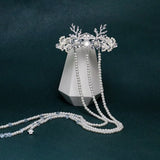 Chinese Hanfu Plated Flower Crown Hair Ornament