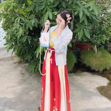 Vintage Chinese Hanfu Flower Hairpin Hair Clips with Beads Tassel Berrettes