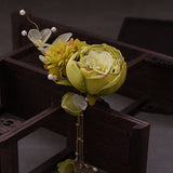 Chinese Hanfu Hair Clips Floral Tassel Side Pin For Women
