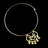 Ancient Chinese Metal Torques Pendant Necklace