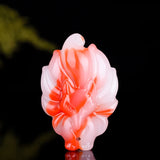 Chinese Hetian Jade Seven Tailed Fox Pendant Necklace Charm Women