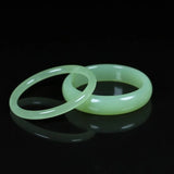 Chinese Hetian Jade Bracelet 54-64mm Luck Round Bangle Amulet