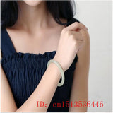 Chinese Hetian Jade Bracelet 54-64mm Hand-Carved Round Bangle Amulet