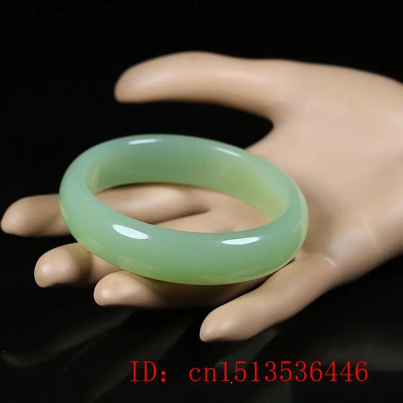 Chinese Hetian Jade Bracelet 54-64mm Luck Round Bangle Amulet