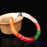 Chinese Jade Amulet Bangle Bracelet Charm Natural Jadeite Carved