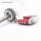925 Silver Beads for Jewelry Making Chinese Junk Charm for Bracelets DIY