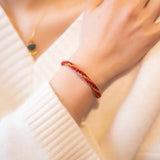 Chinese Koi Bracelet Rabbit Year 12 Zodiac Red Rope Knot Handstring