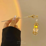 Chinese Lantern Hair Pin Clips LED Light Hair Accessories