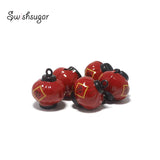 Chinese Lucky Lantern Enamel Bell Charms Bracelet Pendants Jewelry