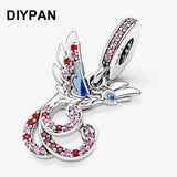 Chinese Phoenix Dangle Charm Pendant for Pan Bracelet Berloque