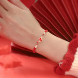 Chinese Lucky Red Rope Koi Bracelet for Women