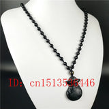 Chinese Green Jade Lucky Bag Pendant Necklace Charm Jewellery