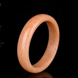 Chinese Natural Corn Yellow Hand-carved Jade Bracelet