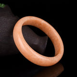 Chinese Natural Corn Yellow Hand-carved Jade Bracelet