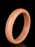 Chinese Natural Corn Yellow Hand-carved Jade Bracelet