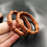 Hand Carved Bamboo Jade Bracelet Boutique Jewelry Men's and Women's