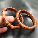 Hand Carved Bamboo Jade Bracelet Boutique Jewelry Men's and Women's