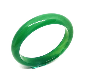Chinese Natural Green Jade Bracelet Women Real Jade Bangle