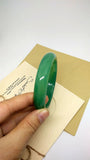 Chinese Natural Green Jade Bracelet Women Real Jade Bangle
