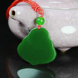 Hand-Carved Natural Green Jade Buddha Pendant Necklace Charm Jewelry