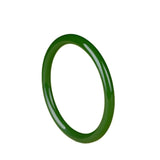 Chinese Natural Green Jade Round Bangle Bracelet Charm Jewellery