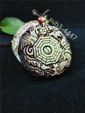 Chinese Jade Dragon Phoenix Pendant Necklace Luck Charm