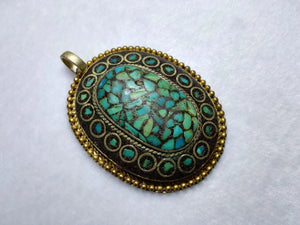 Chinese Natural Turquoise Jewelry Pendant