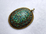 Chinese Natural Turquoise Jewelry Pendant