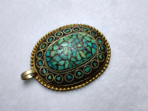 Chinese Natural Turquoise Jewelry Pendant