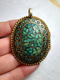 Chinese Natural Turquoise Jewelry Pendant