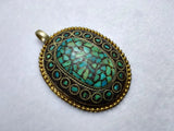 Chinese Natural Turquoise Jewelry Pendant