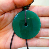 Chinese Chalcedony Chrysanthemum Safety Buckle Jade Pendant