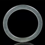 Chinese Natural Round Bar Jade Bracelet Men's and Women's Jewelry