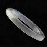Chinese Natural Round Bar Jade Bracelet Men's and Women's Jewelry