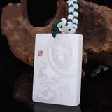 Chinese Natural Jade Goldfish Pendant Necklace Jewelry Gift