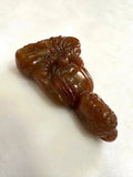 Chinese Old Natural Jade Hand-Carved Buddha Pendant