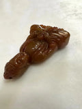 Chinese Old Natural Jade Hand-Carved Buddha Pendant
