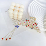 Chinese Pipa Hair Clip Hairpin Tassel Floral Hair Claw Headpiece