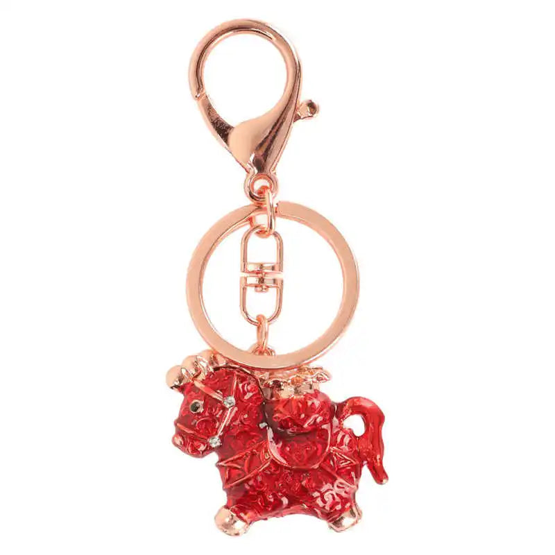 Chinese Pony Compact Bag Keychain Pendant