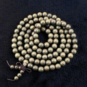 Sichuan Golden Phoebe Hand String Buddhist 108 Prayer Bracelet Men's Bracelet