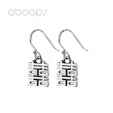 925 Silver Double Happiness Earrings for Women Girls
